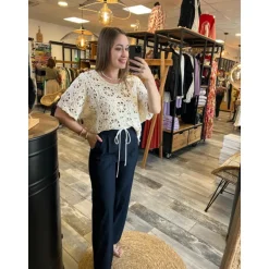 PANTALON GUYLENE - MARINE