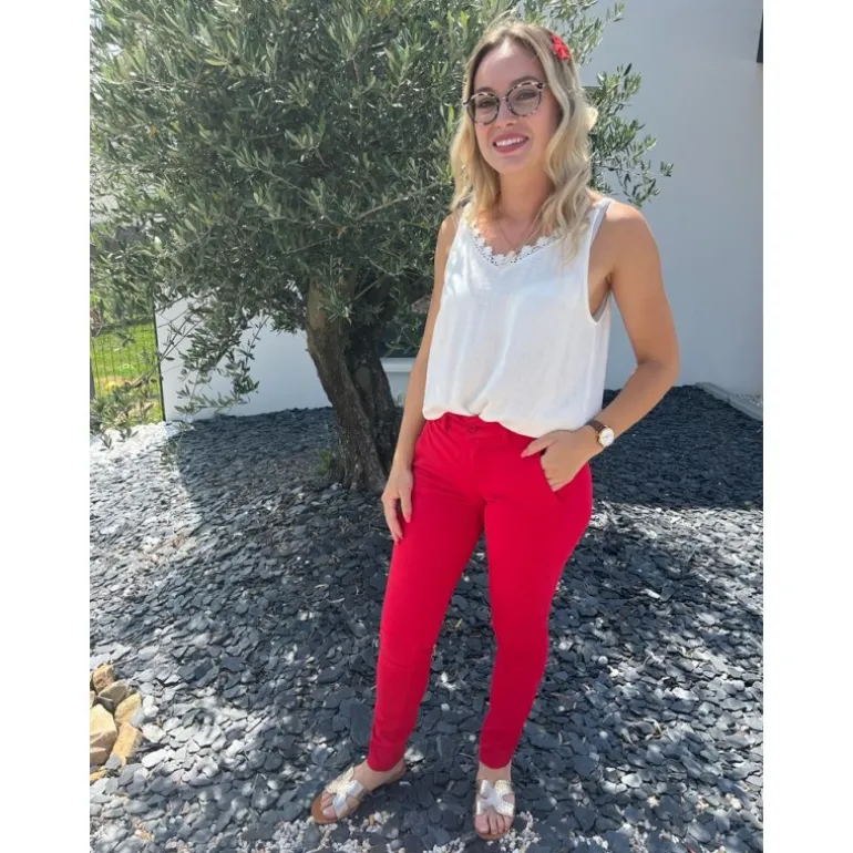 PANTALON HAPPY COQUELICOT