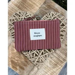 POCHETTE BISOU MAGIQUE - VIEUX ROSE