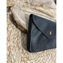 PORTE MONNAIE LIZ - NOIR MAT