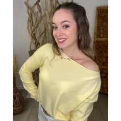 PULL THYPHANIE - JAUNE