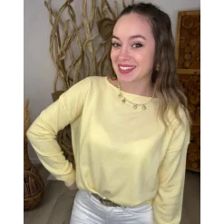 PULL THYPHANIE - JAUNE
