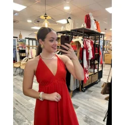 ROBE ALAIA- CORAIL