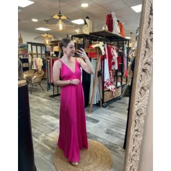 ROBE ALAIA- FUSHIA