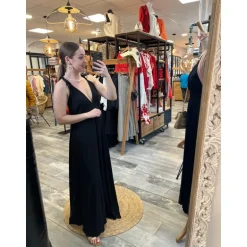 ROBE ALAIA- NOIR