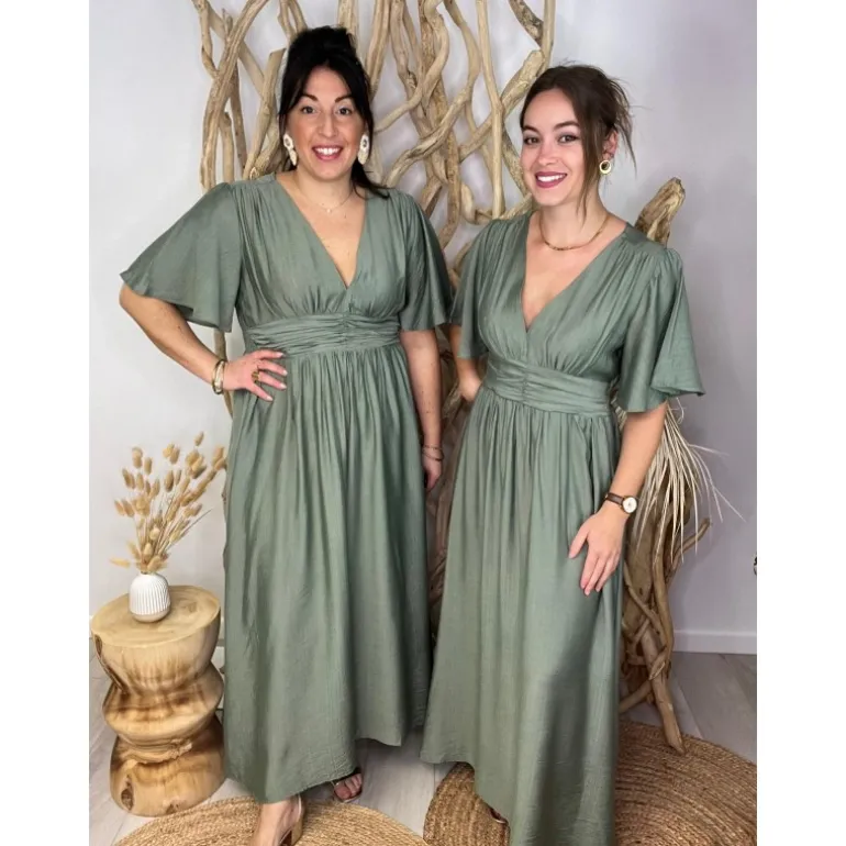 ROBE AMANDANE PULPEUSE - VERT