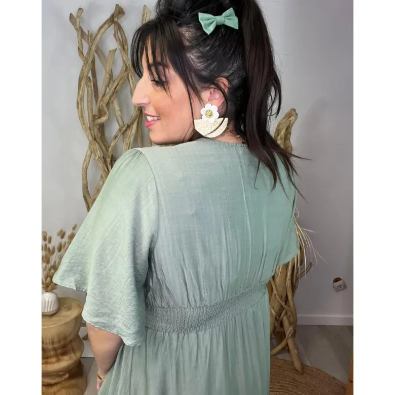 ROBE AMANDANE PULPEUSE - VERT