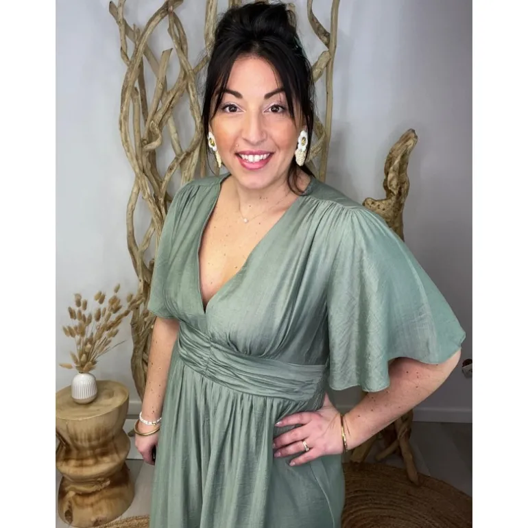 ROBE AMANDANE PULPEUSE - VERT