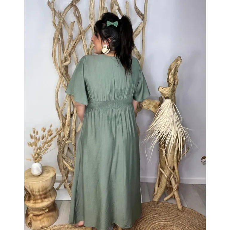 ROBE AMANDANE PULPEUSE - VERT