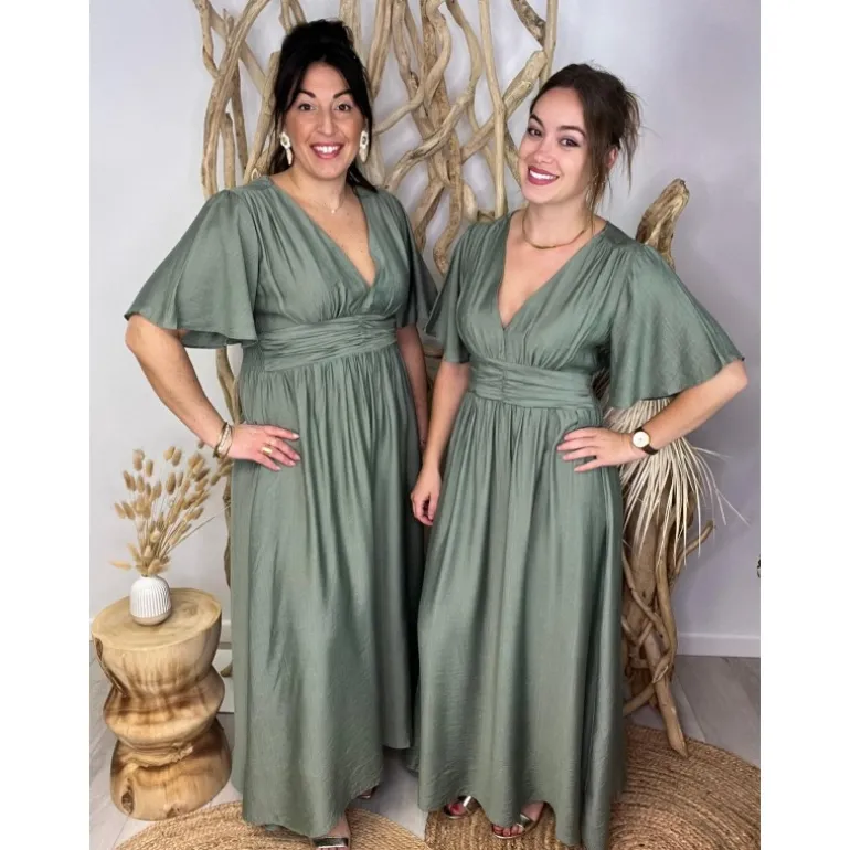 ROBE AMANDANE PULPEUSE - VERT