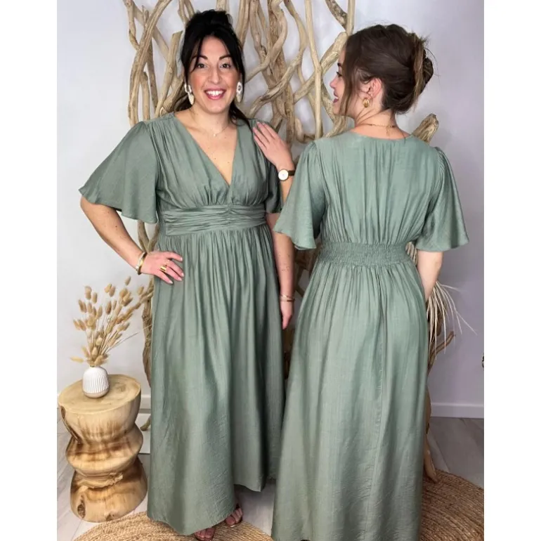 ROBE AMANDANE PULPEUSE - VERT