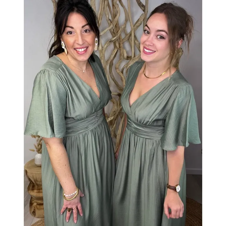 ROBE AMANDANE PULPEUSE - VERT