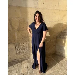 ROBE ANNAÏG PULPEUSE-MARINE