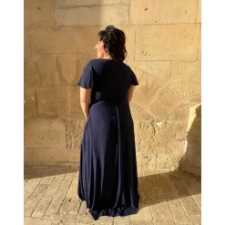 ROBE ANNAÏG PULPEUSE-MARINE