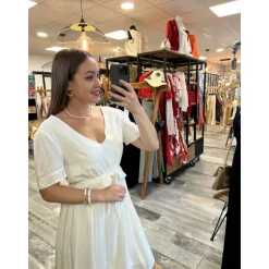 ROBE DANIELA - BLANC