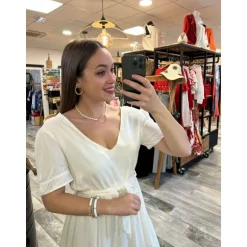 ROBE DANIELA - BLANC
