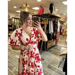 ROBE ISIDORA - ROUGE
