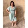 ROBE KAYLINE- VERT SAUGE