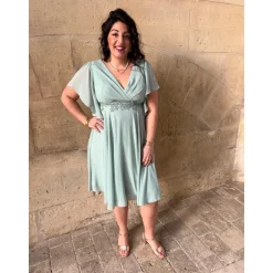 ROBE KAYLINE- VERT SAUGE