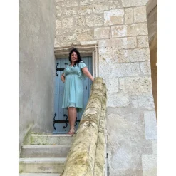 ROBE KAYLINE- VERT SAUGE