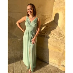 ROBE MANOE- VERT SAUGE