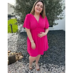 ROBE MARLENE PULPEUSE - FUSHIA