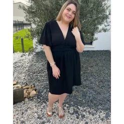 ROBE MARLENE PULPEUSE - NOIR
