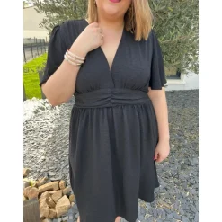 ROBE MARLENE PULPEUSE - NOIR