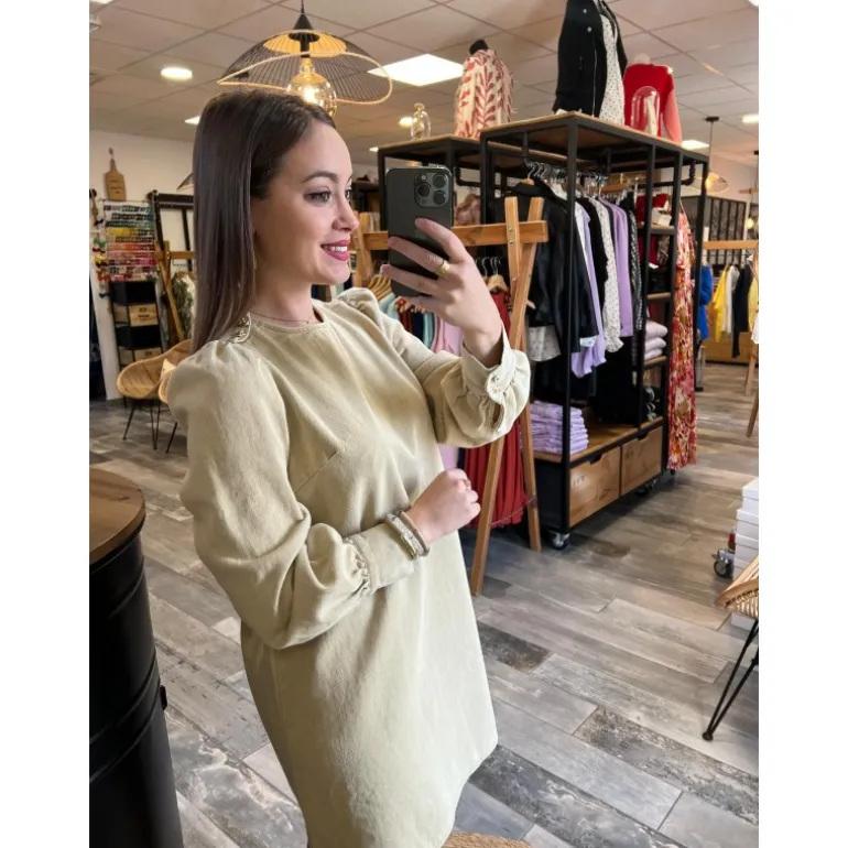 ROBE MATHILDE - BEIGE