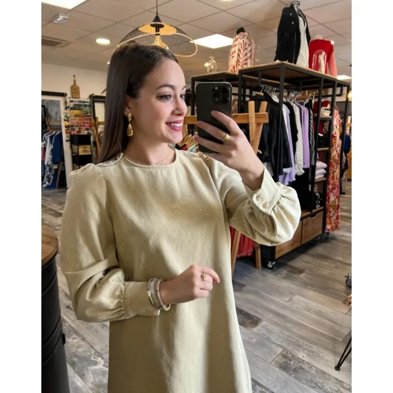 ROBE MATHILDE - BEIGE