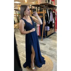 ROBE NICOLLE - BLEU MARINE