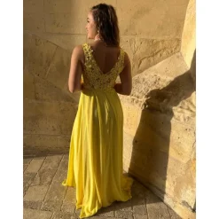 ROBE NICOLLE- JAUNE