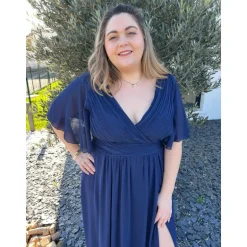 ROBE PAOLINE PULPEUSE - MARINE