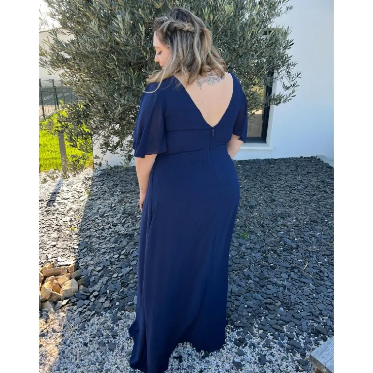 ROBE PAOLINE PULPEUSE - MARINE