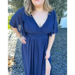 ROBE PAOLINE PULPEUSE - MARINE