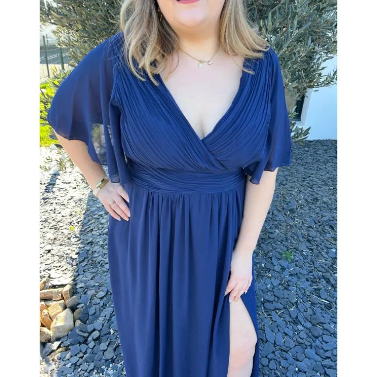 ROBE PAOLINE PULPEUSE - MARINE