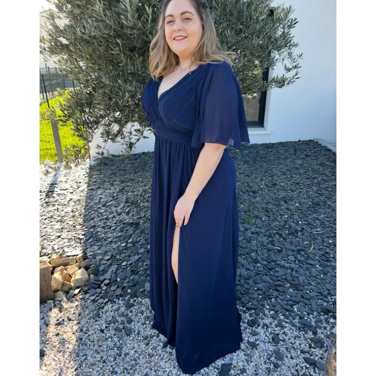 ROBE PAOLINE PULPEUSE - MARINE