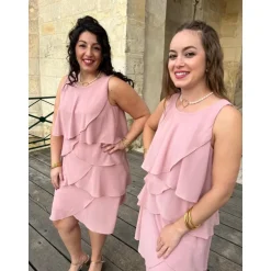 ROBE SALONI- VIEUX ROSE