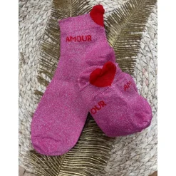 SOCQUETTES AMOUR - FUSHIA