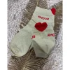 SOCQUETTES AMOUR - JAUNE