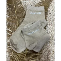 SOCQUETTES CHATON - BEIGE