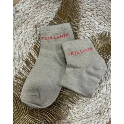SOCQUETTES PETILLANTE - BEIGE