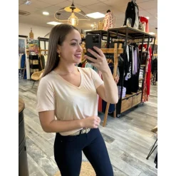 TEE SHIRT OMBELINE - BEIGE