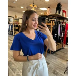 TEE SHIRT OMBELINE - BLEU