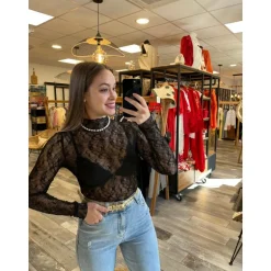 TOP ALEXIANE - NOIR