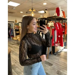 TOP ALEXIANE - NOIR