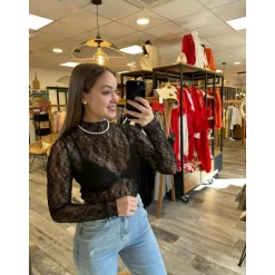 TOP ALEXIANE - NOIR