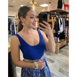 TOP ESTELLE - BLEU