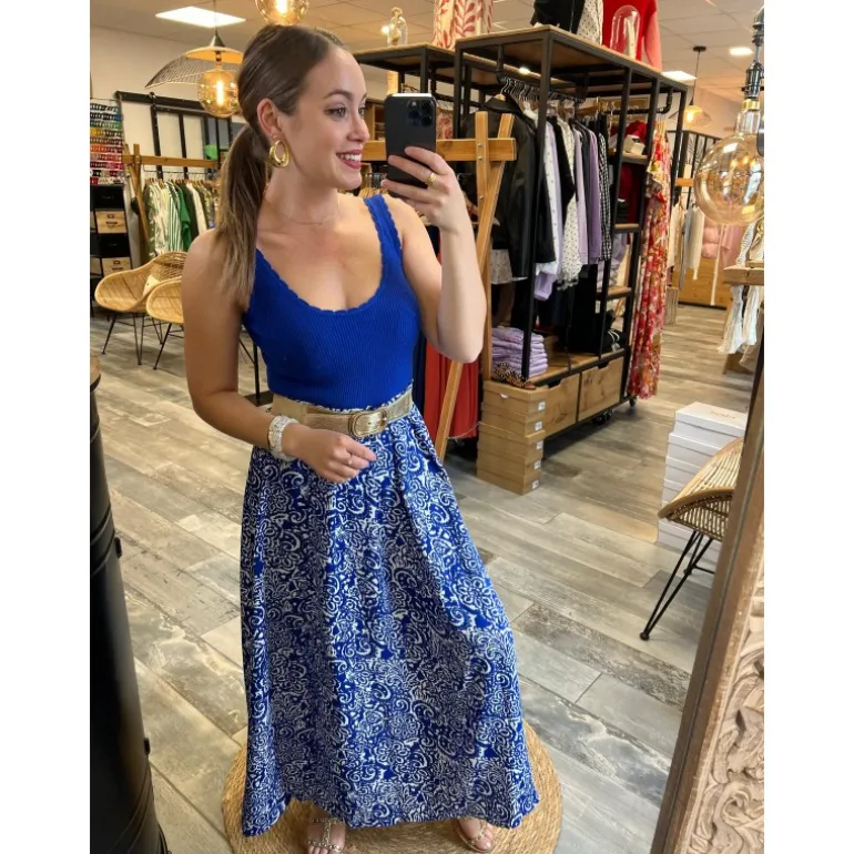 TOP ESTELLE - BLEU