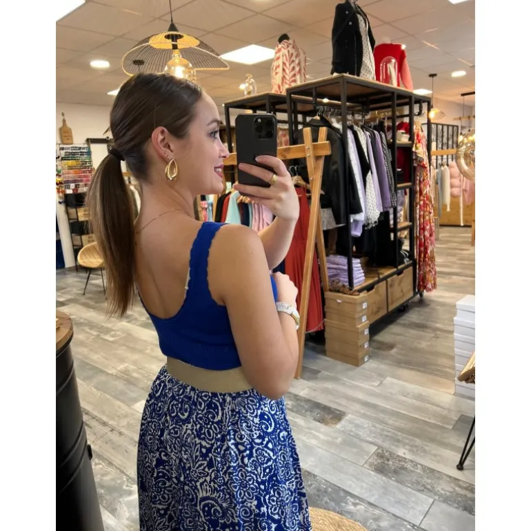 TOP ESTELLE - BLEU